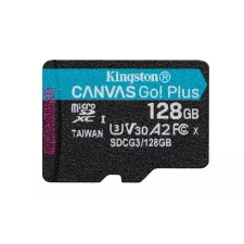 obrázek produktu KINGSTON 128GB microSDHC Canvas Go! PLus 170R/100W U3 UHS-I V30 Card bez adapteru
