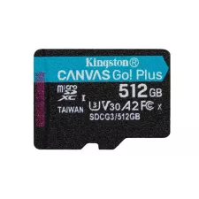 obrázek produktu Kingston MicroSDXC karta 512GB Canvas Go! Plus, R:170/W:90MB/s, Class 10, UHS-I, U3, V30, A2