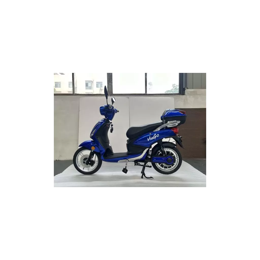 Obrázek produktu ViaGo Riga modrá, 500W (1000W), 25Km/h (40Km/h), dojezd 50Km, včetně baterie 48V/20Ah, bez nutnosti SPZ a ŘP