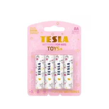 obrázek produktu TESLA TOYS+ GIRL alkalická baterie AA (LR06, tužková, blister) 4 ks
