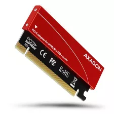 obrázek produktu AXAGON PCEM2-S, PCIe x16 - M.2 NVMe M-key slot adaptér, kovový kryt pro pasivní chlazení