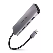 obrázek produktu AXAGON HMC-5, USB 3.2 Gen 1 hub, porty 2x USB-A, HDMI, SD/microSD slot, PD 100W, kabel USB-C 20cm