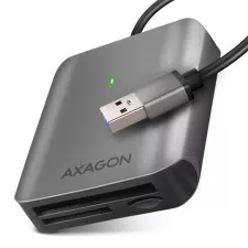 obrázek produktu Axagon CRE-S3, hliníková vysokorychlostní USB-A 3.2 Gen 1 čtečka paměťových karet. 3 sloty, UHS-II