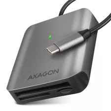 obrázek produktu Axagon CRE-S3C, hliníková vysokorychlostní USB-C 3.2 Gen 1 čtečka paměťových karet. 3 sloty, UHS-II