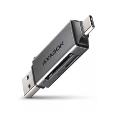 obrázek produktu AXAGON CRE-DAC, USB-C + USB-A, 5 Gbps - MINI čtečka karet, 2-slot & lun SD/microSD, podpora UHS-I