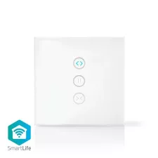 obrázek produktu SmartLife nástěnný vypínač | Wi-Fi | Okenice / Rolety / Žaluzie | Nástěnný Držák | 300 W | Android™ / IOS | Sklo | Bílá