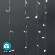 obrázek produktu Vánoční Osvětlení SmartLife | Závěs | Wi-Fi | Teplá Bílá | 200 LED\'s | 3.00 m | Android™ / IOS