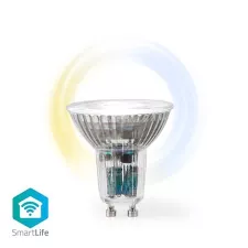 obrázek produktu SmartLife LED Spot | Wi-Fi | GU10 | 345 lm | 5 W | Teplé až chladné bílé | 2700 - 6500 K | Energetická třída: G | Android™ / IOS |