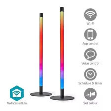 obrázek produktu NEDIS Wi-Fi chytré světlo Mood light/ Tube/ 600 lm/ RGBIC/ teplá až studená bílá/ 2700 - 6500 K/ 36 W/ kov