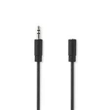obrázek produktu NEDIS stereofonní audio kabel/ 3,5mm jack zástrčka - 3,5mm jack zásuvka/ černý/ bulk/ 2m
