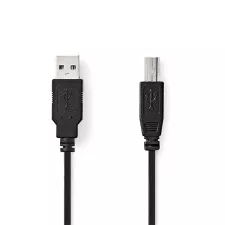 obrázek produktu NEDIS kabel USB 2.0/ zástrčka USB-A - zástrčka USB-B/ k tiskárně apod./ černý/ bulk/ 3m