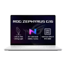 obrázek produktu ASUS ROG Zephyrus G16 - Intel Ultra 9 185H/32GB/2TB SSD/RTX 4080 12GB/16"/WQXGA/OLED/240Hz/2y PUR/Win 11 Home/bílá