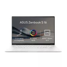 obrázek produktu ASUS Zenbook S 16 OLED - Ryzen AI 9 HX 370/32GB/1TB SSD/AMD Radeon 880M/16"/3K/OLED/Touch/2y PUR/Win 11 PRO/bílá