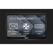 obrázek produktu ASUS ExpertCenter E1 AiO N4500/4GB/128GB SSD/15,6" FHD/Touch/2yr Pick up & Return/W11P/Černá