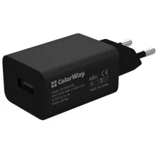 obrázek produktu COLORWAY 1x USB/ síťová nabíječka/ 10W/ 100V-240Včerný + 1m kabel USB na Lightning