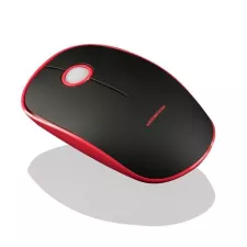 obrázek produktu Modecom MC-WRM113 bezdrátová optická myš, 3 tlačítka, 1600 DPI, USB nano 2,4 GHz, nízký profil, černo-červená