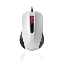 obrázek produktu Modecom MC-M9.1 drátová optická myš, 4 tlačítka, 1600 DPI, USB, černo-bílá