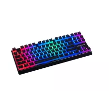obrázek produktu Modecom VOLCANO LANPARTY RGB Pudding mechanická herní klávesnice (OUTEMU Blue), LED podsvícení, USB, US layout, černá