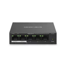 obrázek produktu MERCUSYS MS105GP - 5portový gigabitový stolní switch s 4 porty PoE+, 5× 10/100/1000 Mb/s porty RJ45