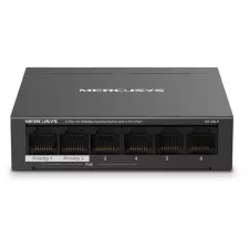 obrázek produktu MERCUSYS MS106LP - 6portový stolní switch 10/100 Mb/s se 4 porty PoE+