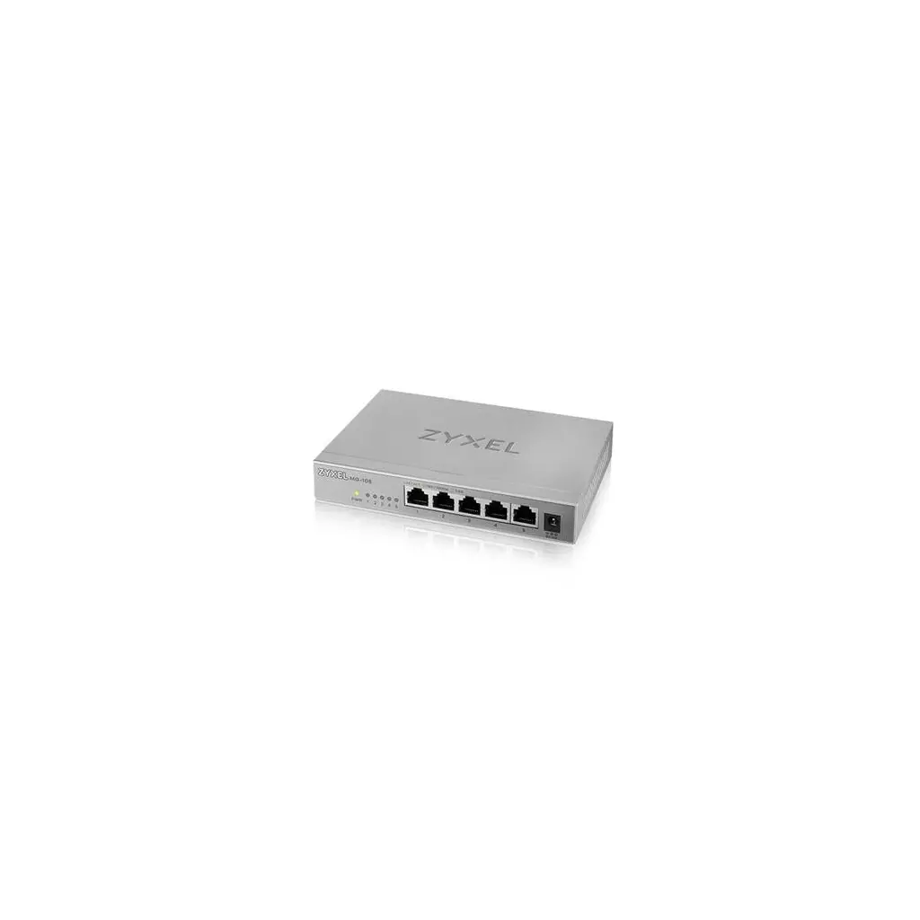 Obrázek produktu Zyxel XMG-105 5 Ports 2,5G + 1 SFP+, 4 ports 70W total PoE++ Desktop MultiGig unmanaged Switch