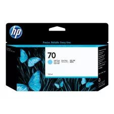obrázek produktu HP 70 - 130 ml - světle azurová - originální - DesignJet - inkoustová cartridge - pro DesignJet HD Pro MFP, T120, Z2100, Z3100, Z3100ps