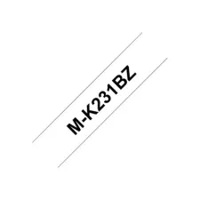 obrázek produktu Brother M-K231BZ - Černá na bílé - Role (1,2 cm x 8 m) 1 kazeta/y páska nálepek - pro P-Touch PT-55, PT-65, PT-75, PT-80, PT-85, PT-90