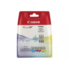 obrázek produktu Canon CLI-521 Multipack - 3-balení - 9 ml - žlutá, azurová, purpurová - originální - inkoustový zásobník - pro PIXMA iP3600, iP470