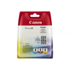 obrázek produktu Canon CLI-8 Multipack - 3-balení - žlutá, azurová, purpurová - originální - inkoustový zásobník - pro PIXMA iP6600D, iP6700D, Pro9