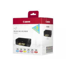 obrázek produktu Canon PGI-29 CMY/PC/PM/R Multipack - lutá, azurová, purpurová, červená, foto azurová, foto magenta - originální - inkoustový zás