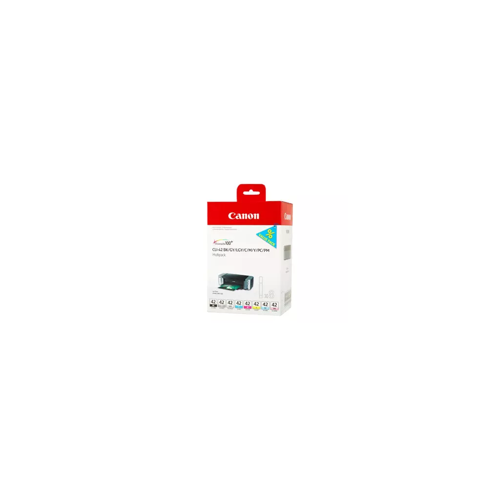Obrázek produktu Canon CLI-42 BK/GY/LG/C/M/Y/PC/PM Multipack