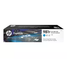 obrázek produktu HP 981Y - 185 ml - Extra vysoká výtěžnost - azurová - originální - PageWide - inkoustová cartridge - pro PageWide Enterprise Color M