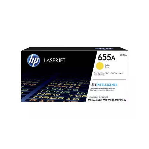 obrázek produktu HP 655A - lutá - originální - LaserJet - kazeta s barvivem (CF452A) - pro Color LaserJet Managed Flow MFP M681; LaserJet Enterprise Flo