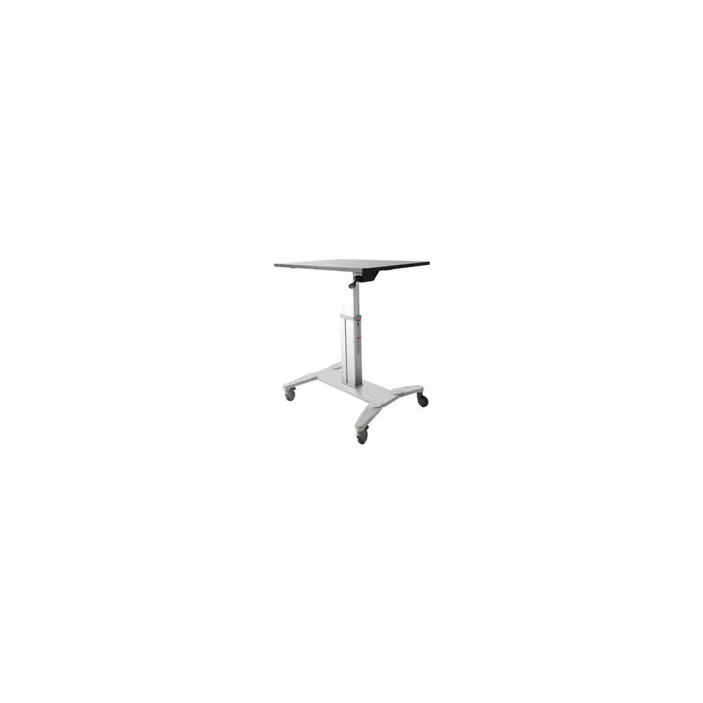 Obrázek produktu StarTech.com Mobile Standing Desk, Portable Sit Stand Ergonomic Height Adjustable Cart on Wheels, Rolling Computer/Laptop Workstation Table w/ Locking One-Touch Lift for Teachers/Student