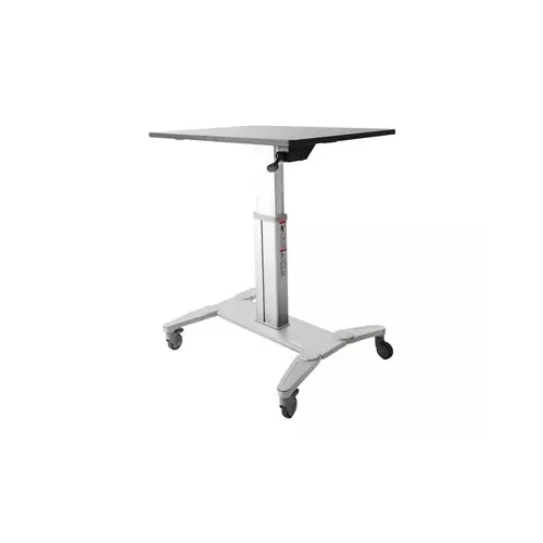 obrázek produktu StarTech.com Mobile Standing Desk, Portable Sit Stand Ergonomic Height Adjustable Cart on Wheels, Rolling Computer/Laptop Workstation Table 