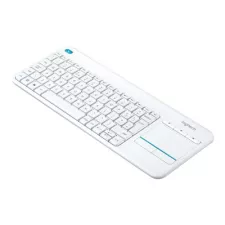 obrázek produktu Logitech Wireless Touch Keyboard K400 Plus - Klávesnice - s touchpad - bezdrátový - 2.4 GHz - česká - bílá