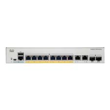 obrázek produktu Cisco Catalyst 1000-8P-E-2G-L - Přepínač - řízený - 4 x 10/100/1000 (PoE+) + 4 x 10/100/1000 + 2 x combo Gigabit SFP (uplink) - Lze mo