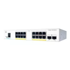 obrázek produktu Cisco Catalyst 1000-16P-2G-L - Přepínač - řízený - 16 x 10/100/1000 (PoE+) + 2 x Gigabit SFP (uplink) - Lze montovat do rozvaděče - 