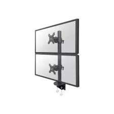obrázek produktu Neomounts FPMA-D960DVPLUS - Montážní sada - pro 2 LCD displeje - ocel - černá - velikost obrazovky: 17&quot;-49&quot; - upevnění svor