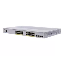 obrázek produktu Cisco Business 350 Series 350-24P-4X - Přepínač - L3 - řízený - 24 x 10/100/1000 (PoE+) + 4 x 10 Gigabit SFP+ - Lze montovat do rozvad