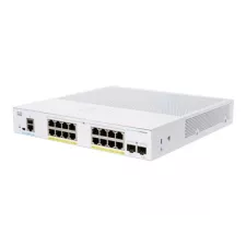 obrázek produktu Cisco Business 250 Series CBS250-16P-2G - Přepínač - L3 - inteligentní - 16 x 10/100/1000 (PoE+) + 2 x gigabitů SFP - Lze montovat do r