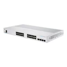 obrázek produktu Cisco Business 250 Series CBS250-24PP-4G - Přepínač - L3 - inteligentní - 24 x 10/100/1000 (PoE+) + 4 x gigabitů SFP - Lze montovat do 