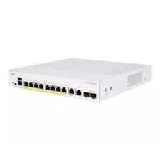 obrázek produktu Cisco Business 350 Series 350-8FP-2G - Přepínač - L3 - řízený - 8 x 10/100/1000 (PoE+) + 2 x kombinovaný Gigabit Ethernet/Gigabit SFP