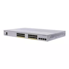 obrázek produktu Cisco Business 250 Series CBS250-24P-4G - Přepínač - L3 - inteligentní - 24 x 10/100/1000 (PoE+) + 4 x gigabitů SFP - Lze montovat do r
