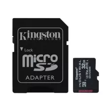 obrázek produktu Kingston Industrial - Paměťová karta flash (adaptér microSDHC - SD zahrnuto) - 32 GB - A1 / Video Class V30 / UHS-I U3 / Class10 - micro