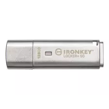 obrázek produktu Kingston IronKey Locker+ 50 - Jednotka USB flash - šifrovaný - 128 GB - USB 3.2 Gen 1