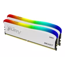 obrázek produktu Kingston FURY Beast - Speciální edice RGB - DDR4 - sada - 16 GB: 2 x 8 GB - DIMM 288-pin - 3200 MHz / PC4-25600 - CL16 - 1.35 V - bez vyro