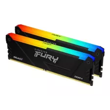 obrázek produktu Kingston FURY Beast RGB - DDR4 - sada - 32 GB: 2 x 16 GB - DIMM 288-pin - 2666 MHz - CL16 - 1.2 V - bez vyrovnávací paměti - černá