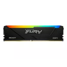 obrázek produktu Kingston FURY Beast RGB - DDR4 - sada - 64 GB: 4 x 16 GB - DIMM 288-pin - 3200 MHz / PC4-25600 - CL16 - 1.35 V - bez vyrovnávací paměti -
