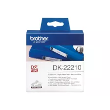 obrázek produktu Brother DK-22210 - Černá na bílé - Role (2,9 cm x 30,5 m) nálepky - pro Brother QL-1050, 1060, 1110, 500, 550, 560, 570, 580, 600, 650,